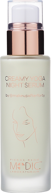 Serum do twarzy na noc - Pierre Rene Creamy Yoga Night Serum — Zdjęcie N1