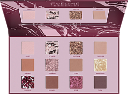Paleta cieni do powiek - Eveline Cosmetics Shocking Nudes Eyeshadow Palette — Zdjęcie N2