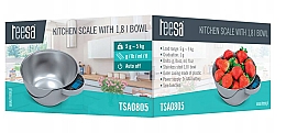 Waga kuchenna z miską - Teesa Kitchen Scale With 1.8 L Bowl TSA0805 — Zdjęcie N2