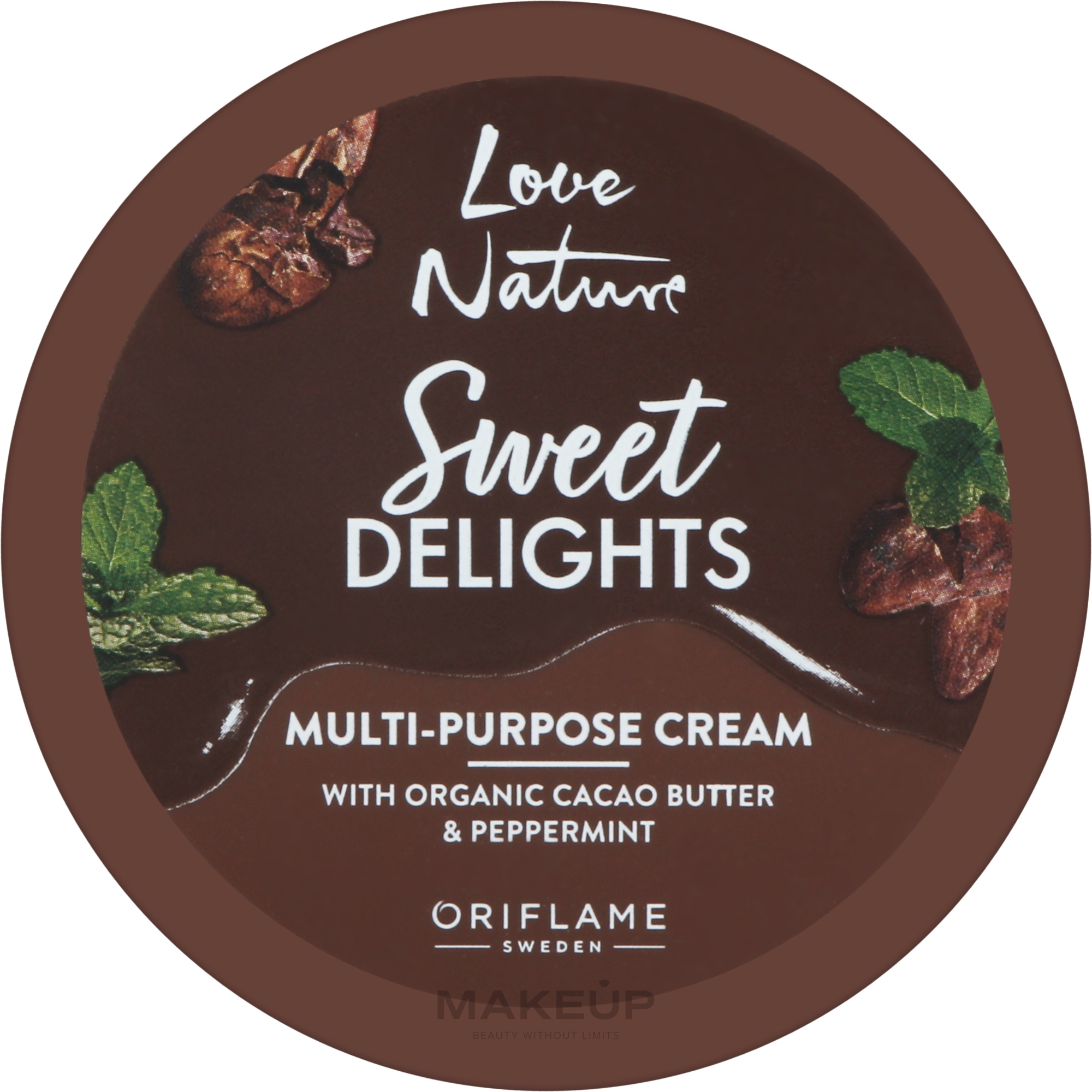 Wielofunkcyjny krem z organicznym masłem kakaowym i miętą - Oriflame Love Nature Multi-Purpose Cream — Zdjęcie 150 ml