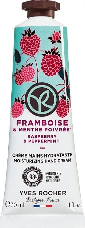 Krem do rąk Malina i mięta - Yves Rocher Raspberry & Peppermint Moisturizing Hand Cream — Zdjęcie N1