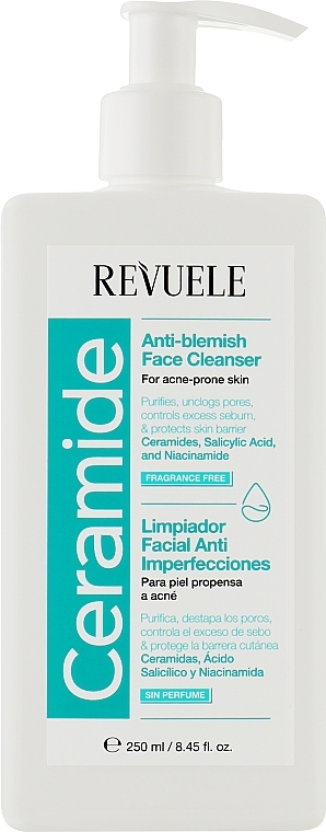 Żel do mycia przeciw przebarwieniom - Revuele Ceramide Anti-Blemish Face Cleanser For Acne-Prone Skin — Zdjęcie N1