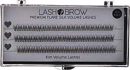 Jedwabne rzęsy w kępkach - Lash Brow Premium Flare Silk Kim Effect Volume Lashes — Zdjęcie N1
