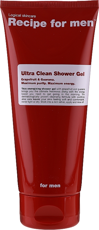 Oczyszczający żel pod prysznic dla mężczyzn Guarana i grejpfrut - Recipe For Men Ultra Clean Shower Gel — Zdjęcie N1