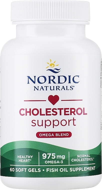Suplement diety Omega + czerwony ryż drożdżowy + CoQ10 - Nordic Naturals Omega LDL Supplement — Zdjęcie N1