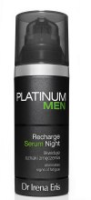 Serum na noc likwidujące oznaki zmęczenia - Dr Irena Eris Platinum Men Recharge Serum Night — Zdjęcie N1