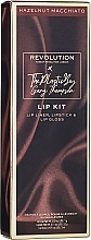 Kup Zestaw - The Plastic Boy Lip Kit Hazelnut Macchiato (lip/pliner/1g + lip/gloss/3ml + lipstick/3.2g)