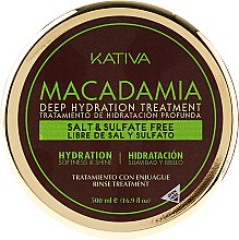 Maseczka głęboko nawilżająca do włosów - Kativa Macadamia Deep Hydrating Treatment — Zdjęcie N5