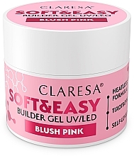 Modelujący żel do paznokci - Claresa Soft & Easy Builder Gel UV/LED Blush Pink — Zdjęcie N1