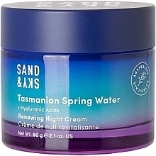 Krem do twarzy na noc - Sand & Sky Tasmanian Spring Water Renewing Night Cream — Zdjęcie N1