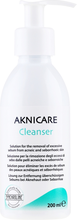 Oczyszczający żel do mycia cery tłustej i trądzikowej - Synchroline Aknicare Cleanser — Zdjęcie N2