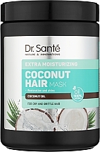 Ekstranawilżająca maska regenerująca do włosów suchych i łamliwych - Dr Sante Coconut Hair — Zdjęcie N3