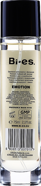 Bi-es Emotion - Perfumowany dezodorant w atomizerze — Zdjęcie N4