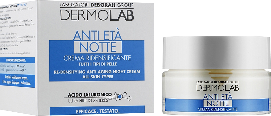 Przeciwzmarszczkowy krem zagęszczający na noc - Deborah Milano Dermolab Re-Densifying Anti-Aging Night Cream — Zdjęcie N1