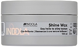 Wosk do stylizacji włosów - Indola Care & Style Shine Wax  — Zdjęcie N1