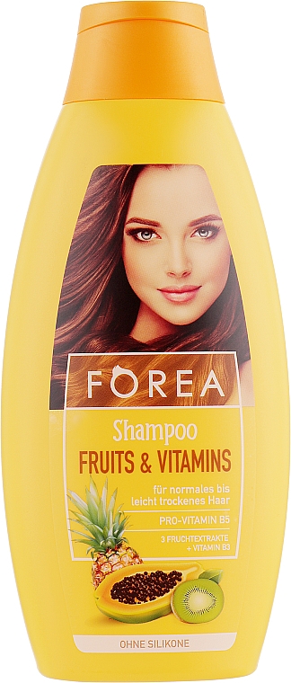 Szampon do włosów z owocami	 - Forea Fruits & Vitamins Shampoo — Zdjęcie N1