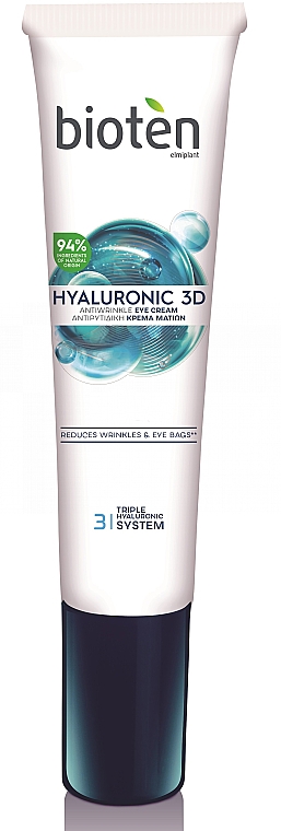 Krem pod oczy, 35+ - Bioten Hyaluronic 3D Eye Cream — Zdjęcie N1