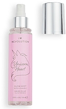 Kup Rozświetlająca mgiełka utrwalająca makijaż - I Heart Revolution Unicorn Heart Glow Mist Setting Spray