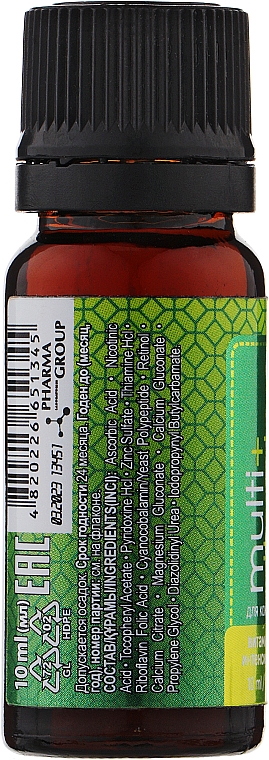 Multiwitaminowe serum do skóry głowy - Pharma Group Laboratories Multi+ Vitamins — Zdjęcie N3