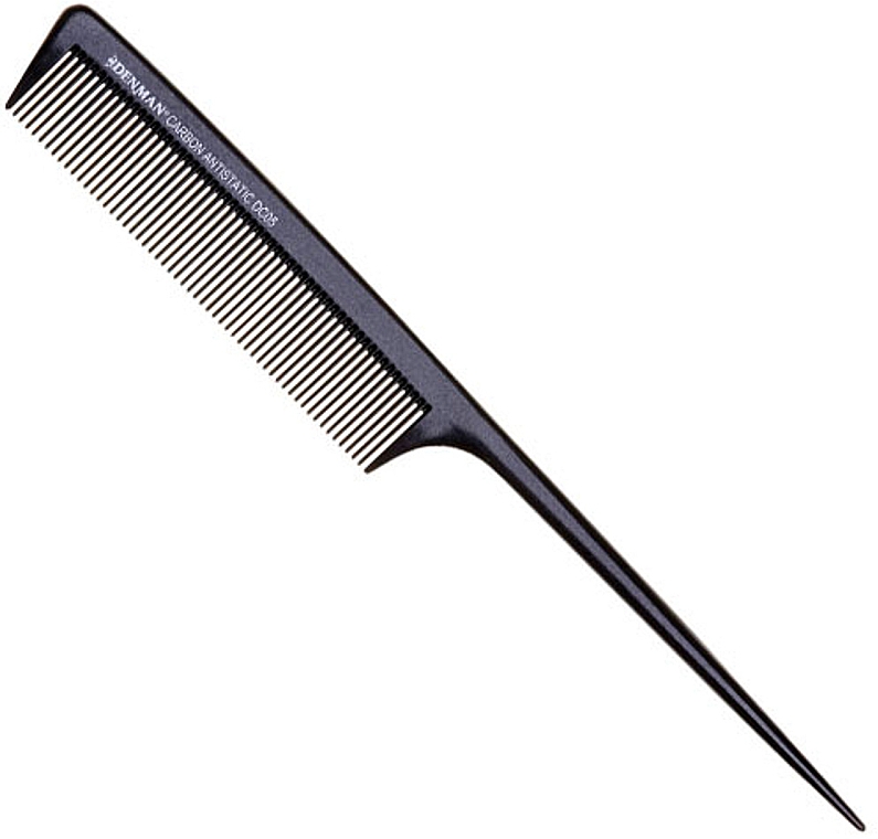 Grzebień do włosów DC05, czarny - Denman Carbon Tail Comb — Zdjęcie N1