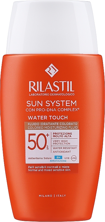 Fluid z filtrem do twarzy - Rilastil Sun System Water Touch Color Fluid SPF50+ — Zdjęcie N1