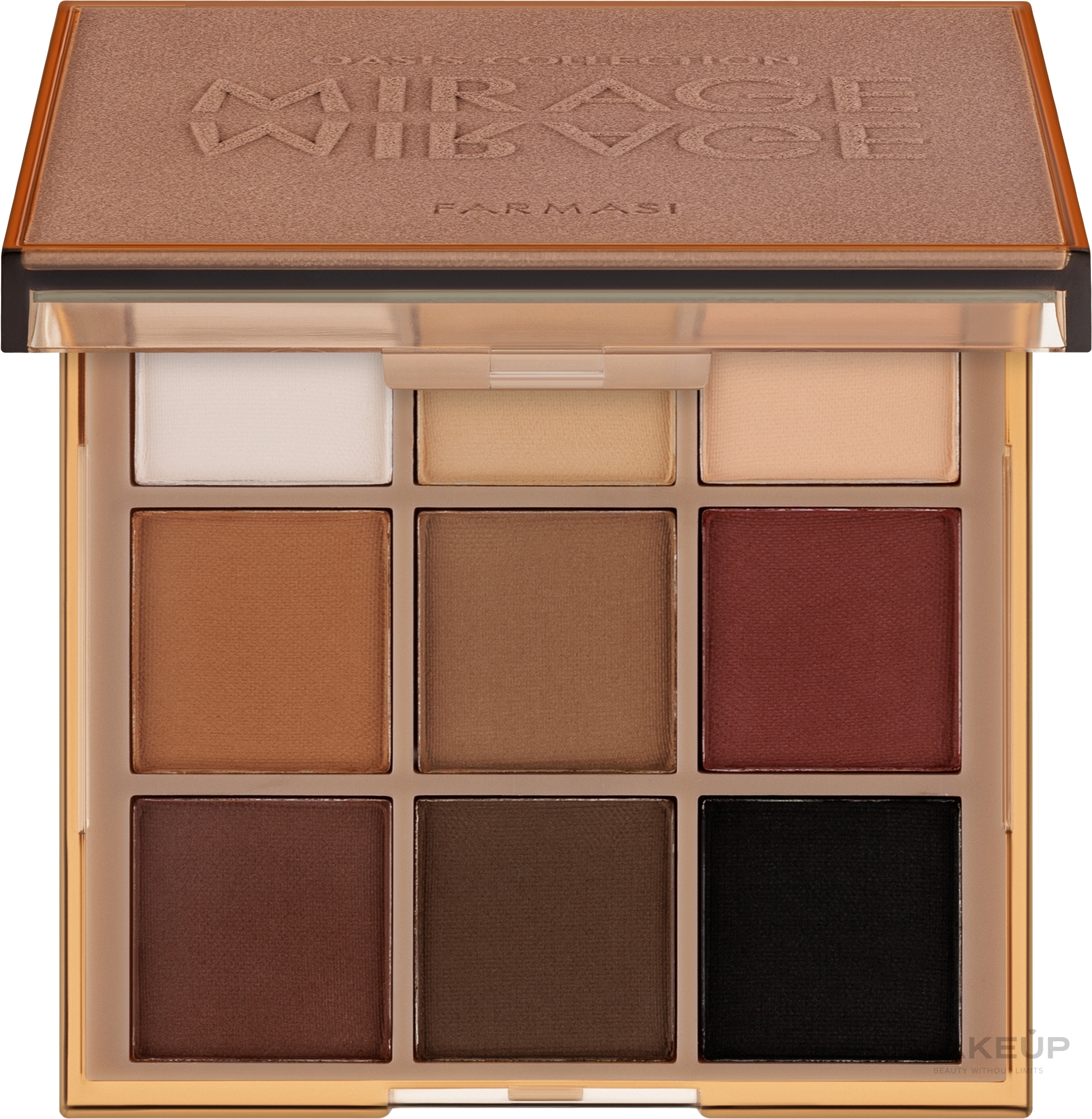 Paleta cieni do powiek Mirage - Farmasi Oasis Collection Mirage Eyeshadow Palette — Zdjęcie 8.1 g