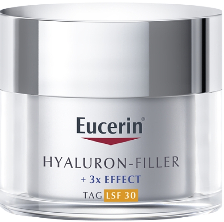 Przeciwzmarszczkowy krem na dzień z kwasem hialuronowym do każdego typu skóry SPF 30 - Eucerin Hyaluron-Filler + 3x Effect