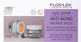 Zestaw - Floslek Anti-Aging (eye/gel 10 g + eye/cr 15 ml) — Zdjęcie N1