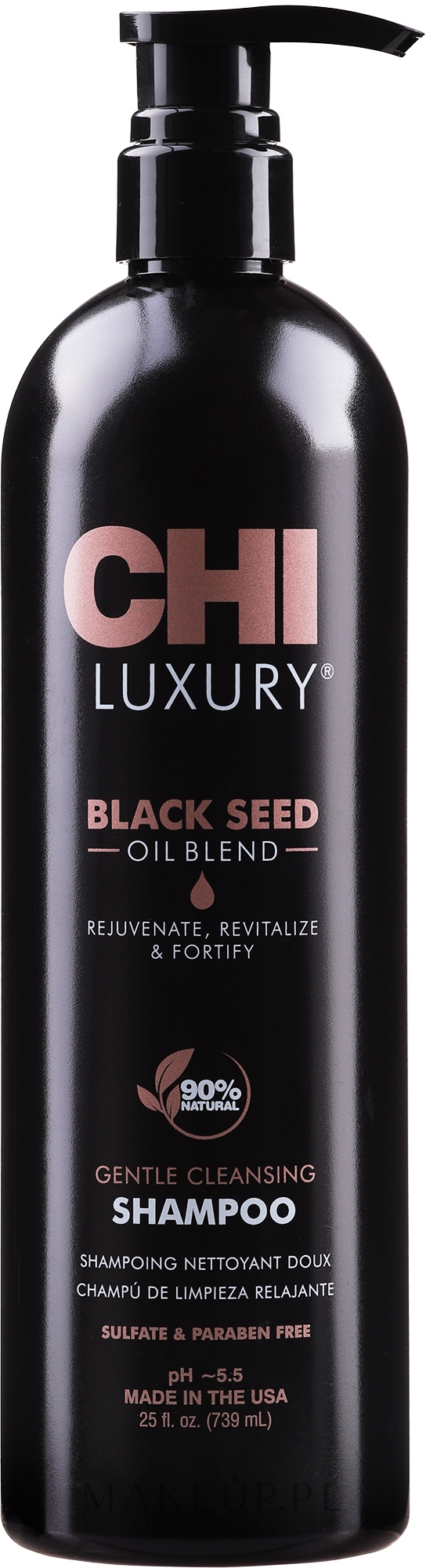 Oczyszczający szampon do włosów z olejem z czarnuszki - CHI Luxury Black Seed Gentle Cleansing Shampoo — Zdjęcie 739 ml