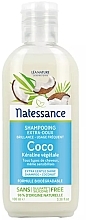 Nabłyszczający szampon do włosów z olejem kokosowym - Natessance Extra Gentle Shampoo Coconut — Zdjęcie N1