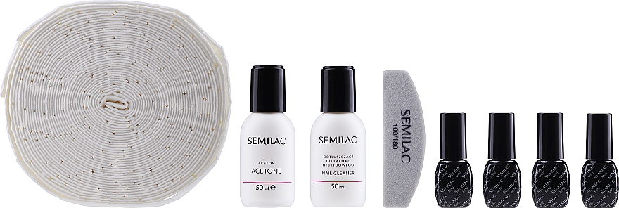 Zestaw, 9 produktów - Semilac Try Me Customized Manicure Kit — Zdjęcie N2
