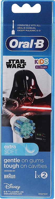 Wymienne wkłady do szczoteczki do zębów Gwiezdne wojny, 2 szt. - Oral-B Kids Star Wars — Zdjęcie N1