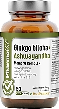 Suplement diety Ginkgo Biloba+kompleks pamięci Ashwagandha - Pharmovit Clean Label Ginkgo Biloba + Ashwagandha Memory Complex — Zdjęcie N1