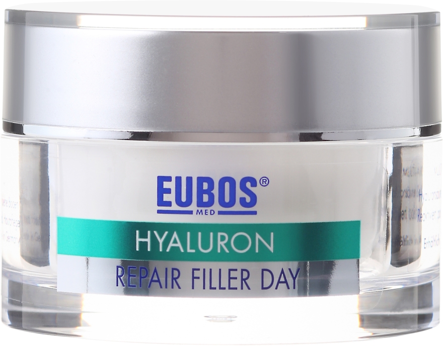 Multiaktywny krem przeciwzmarszczkowy na dzień z kwasem hialuronowym - Eubos Med Anti Age Hyaluron Repair Filler Day Cream — Zdjęcie N2