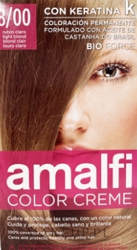 PRZECENA! Kremowa farba do włosów - Amalfi Color Creme Hair Dye * — Zdjęcie 8/00 - Light Blonde