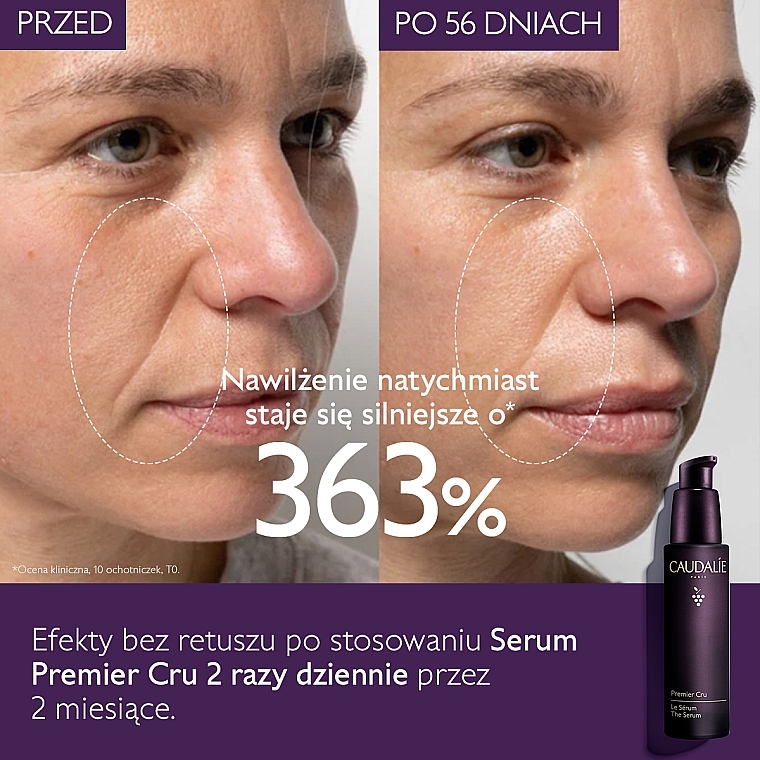 Nawilżające serum do twarzy z kwasem hialuronowym - Caudalie Premier Cru The Serum — Zdjęcie N4
