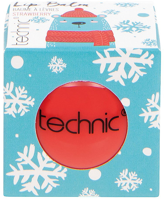 Balsam do ust o smaku truskawkowym - Technic Cosmetics Lip Balm Balls — Zdjęcie N1