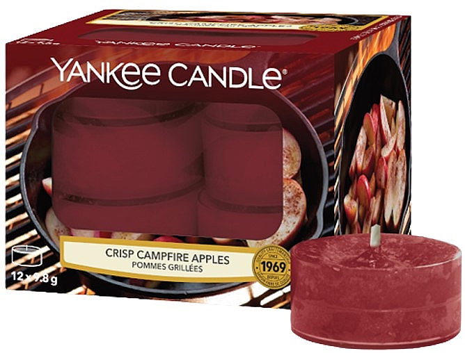 Podgrzewacze zapachowe - Yankee Candle Tea Light Crisp Campfire Apples — Zdjęcie N1