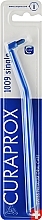 Kup Jednopęczkowa szczoteczka do zębów Single CS 1009, niebieska z brokatem i niebieskim włosiem - Curaprox