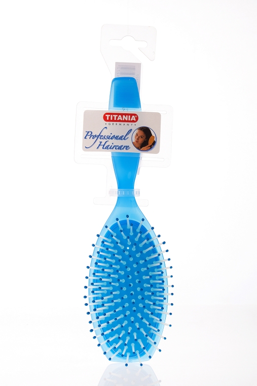 Szczotka do włosów, niebieska - Titania Haircare Brush