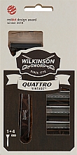 Kup Maszynka dla mężczyzn z 4 wkładami - Wilkinson Sword Quattro Vintage Edition