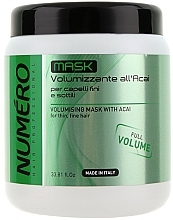 Maska zwiększająca objętość włosów z ekstraktem z jagód acai - Brelil Numero Volumising Mask  — Zdjęcie N3