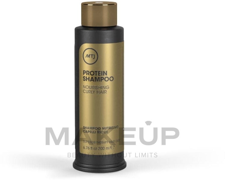 Odżywczy szampon do włosów kręconych - MTJ Cosmetics Superior Therapy Protein Shampoo — Zdjęcie 200 ml