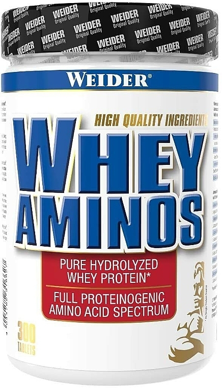 Kompleks aminokwasów, tabletki - Weider Whey Aminos Tablets — Zdjęcie N1