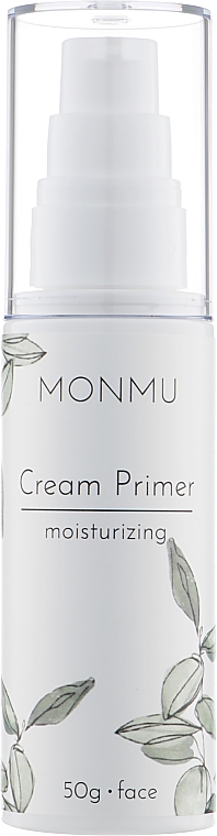 Nawilżający matujący podkład do twarzy, szyi i dekoltu - Monmu Cream Primer Moisturizing