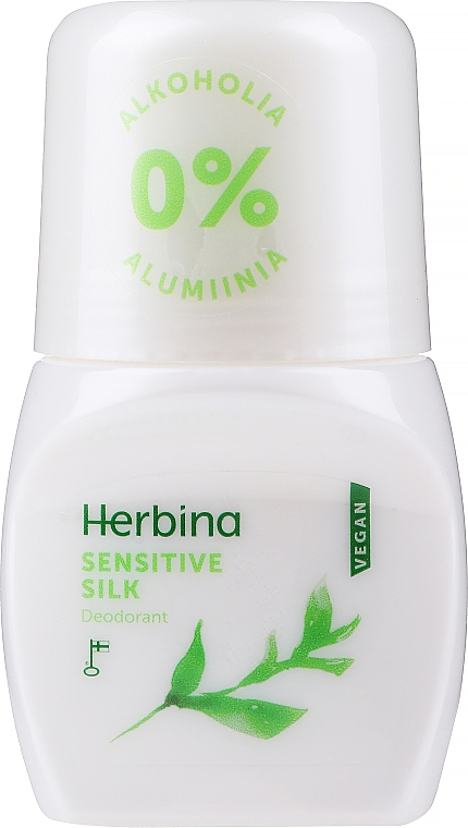 Dezodorant w kulce Jedwab - Berner Herbina Sensitive Silk — Zdjęcie N1