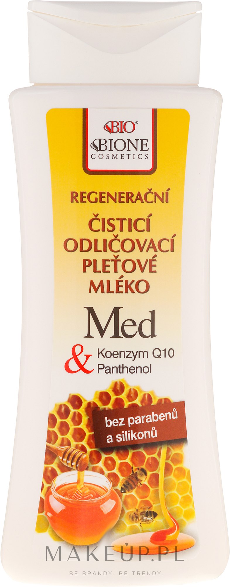 Regenerujące mleczko do twarzy - Bione Cosmetics Honey + Q10 Milk — Zdjęcie 255 ml