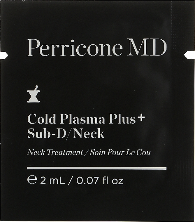 Przeciwstarzeniowy krem-serum do twarzy, szyi, podbródka i dekoltu - Perricone MD Cold Plasma Plus+ Sub-D/Neck (próbka) — Zdjęcie N2