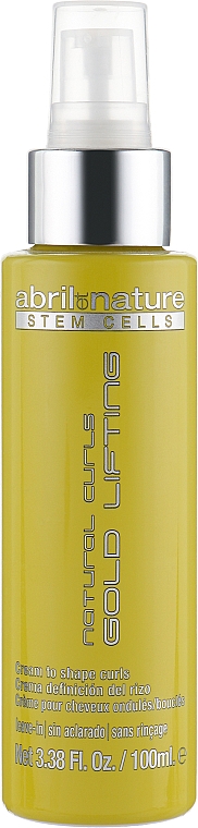 Krem do stylizacji włosów kręconych - Abril et Nature Stem Cells Serum Gold Lifting