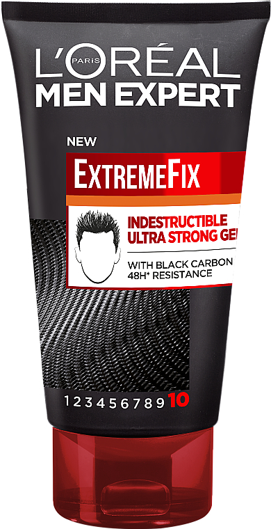 Mocno utrwalający żel do stylizacji włosów - L'Oreal Paris Men Expert ExtremeFix — Zdjęcie N1